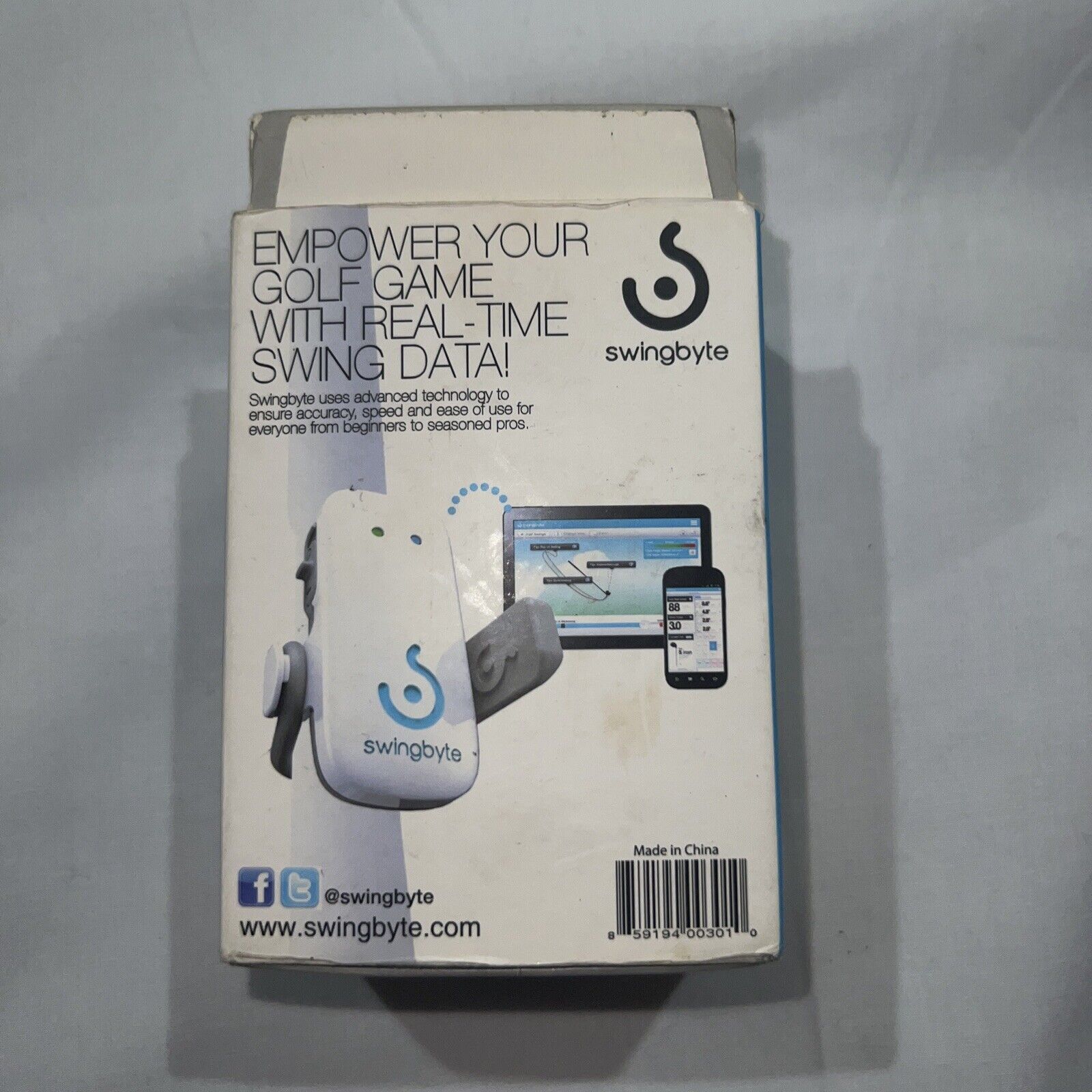 Swingbyte Real-time Swing Data Golf Sports Usb Iphone Ipad Works Msrp $149