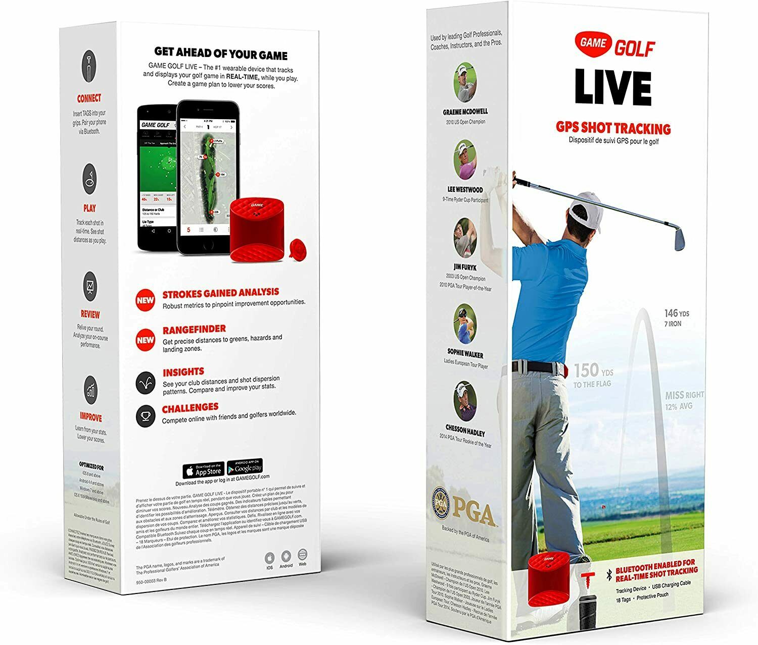 New Game Golf Live Digital Tracking System Gps Msrp $299